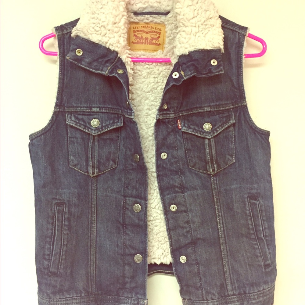 Blue jean vest